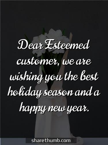 wishing clients a merry christmas